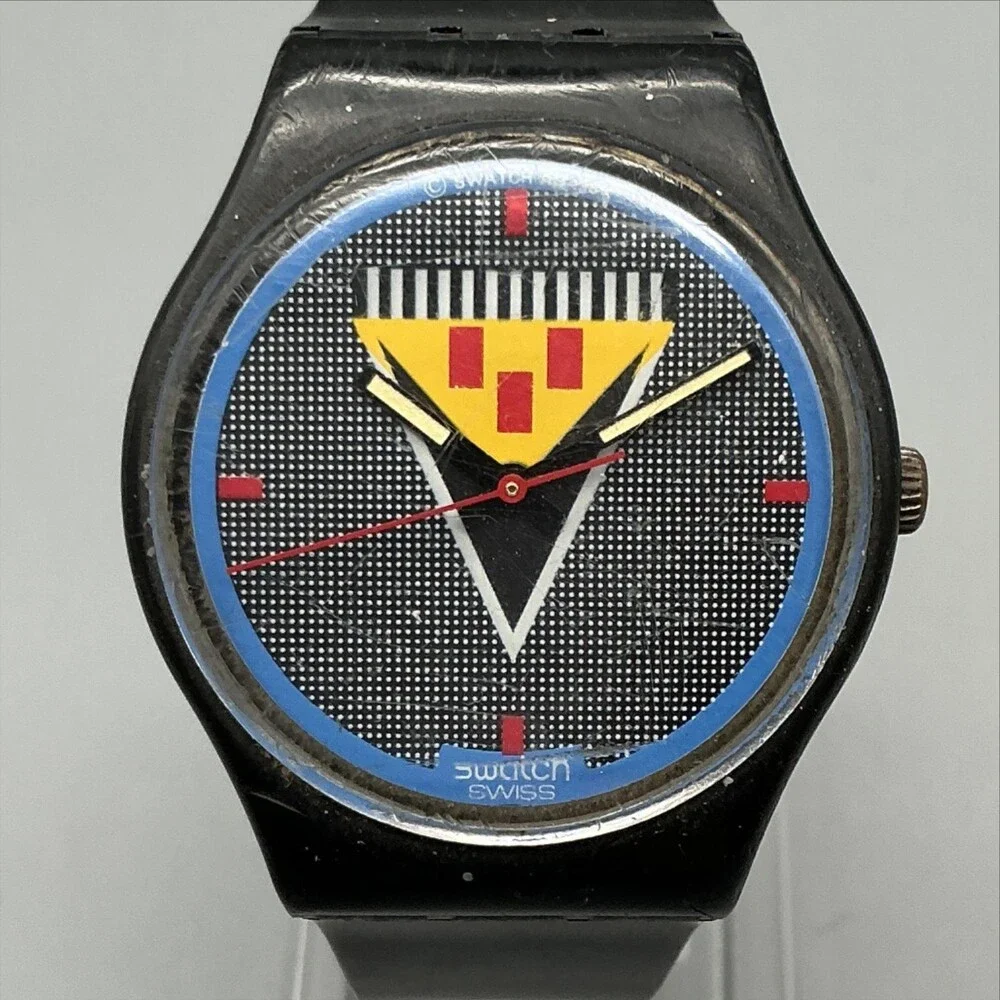 Swatch Lancelot Womens Watch 31mm Geometric Dial GB110 Plastic Swiss New Battery GB110_sa000_er003.png main image 2